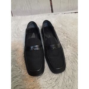 Linea Via Via Loafers Women's Black Shoes Size 8